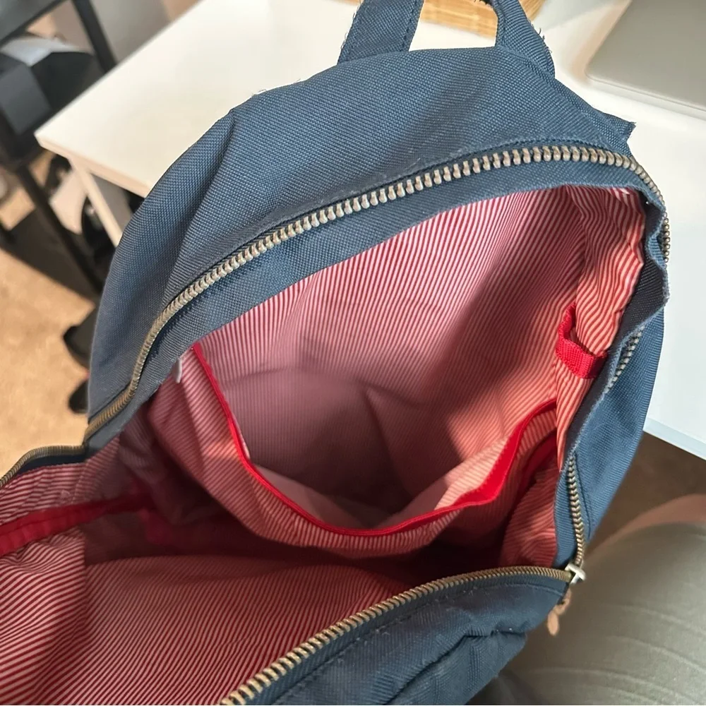 Herschel Blue and Red Small Backpack